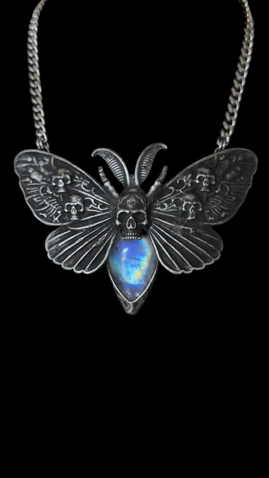 Asaka | Rainbow Moonstone Necklace