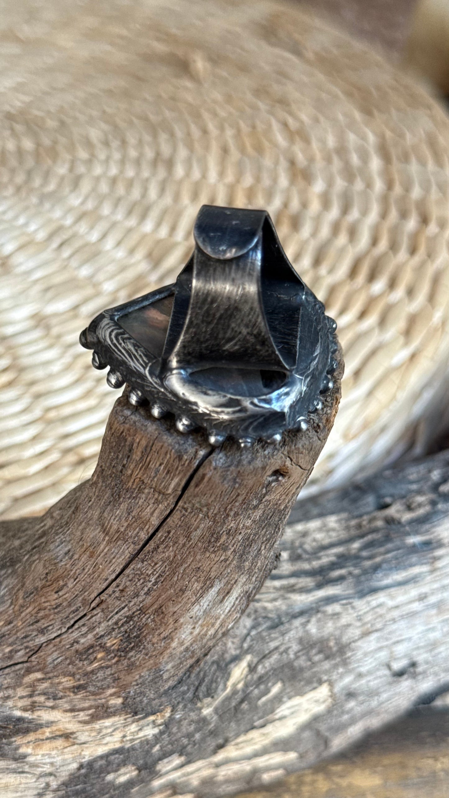 Keahi  | Adjustable Rainbow Moonstone Ring