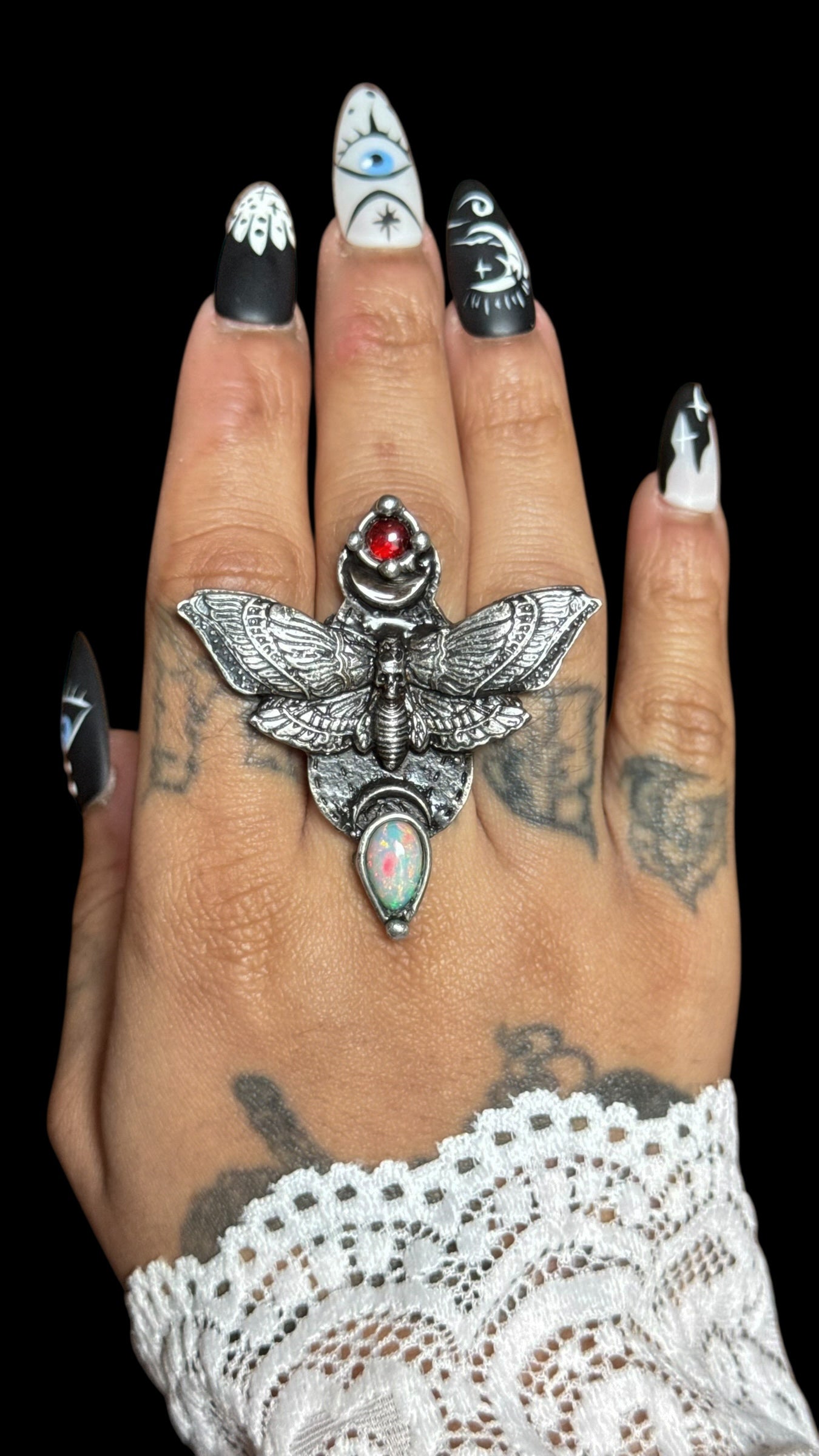 Agdistis | Ethiopian Opal and Garnet Ring