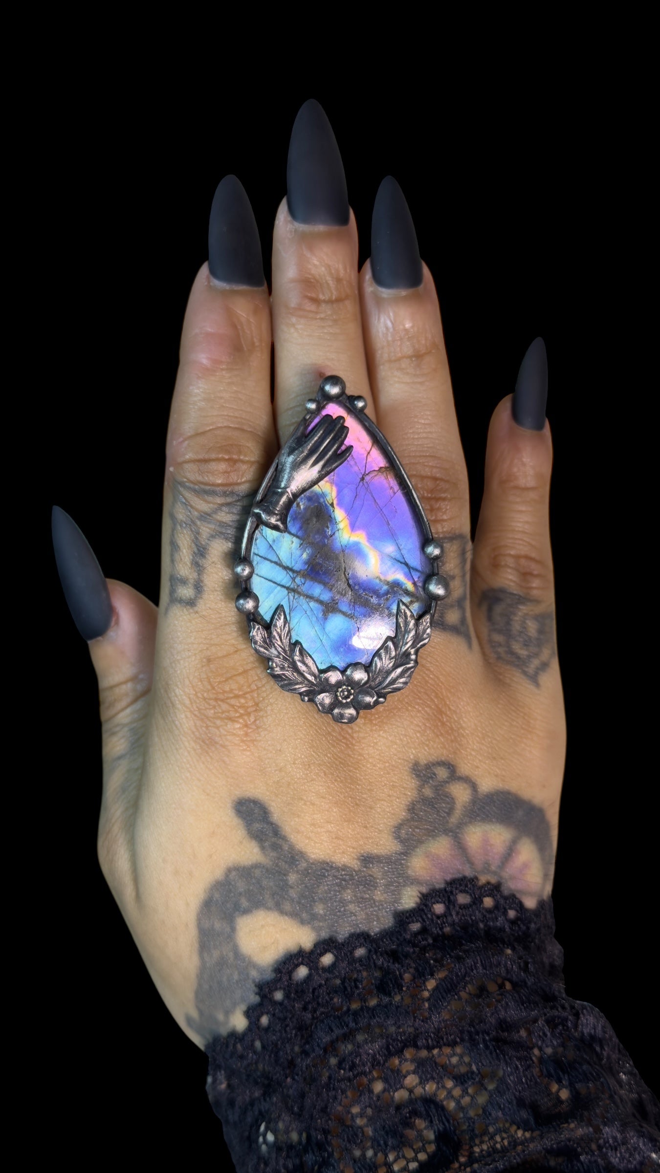 Reverie | Adjustable Labradorite Ring