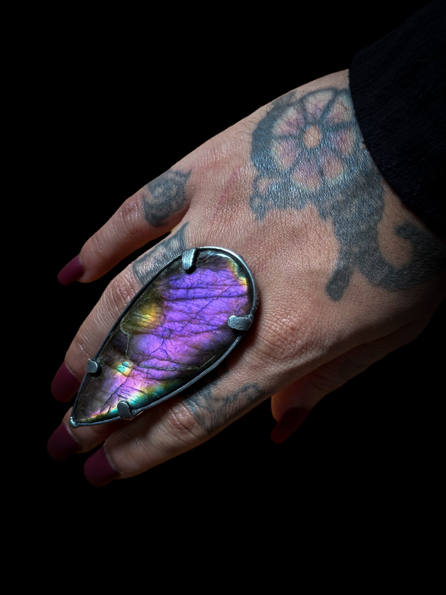 NOCTILUCENT | Adjustable Labradorite Ring