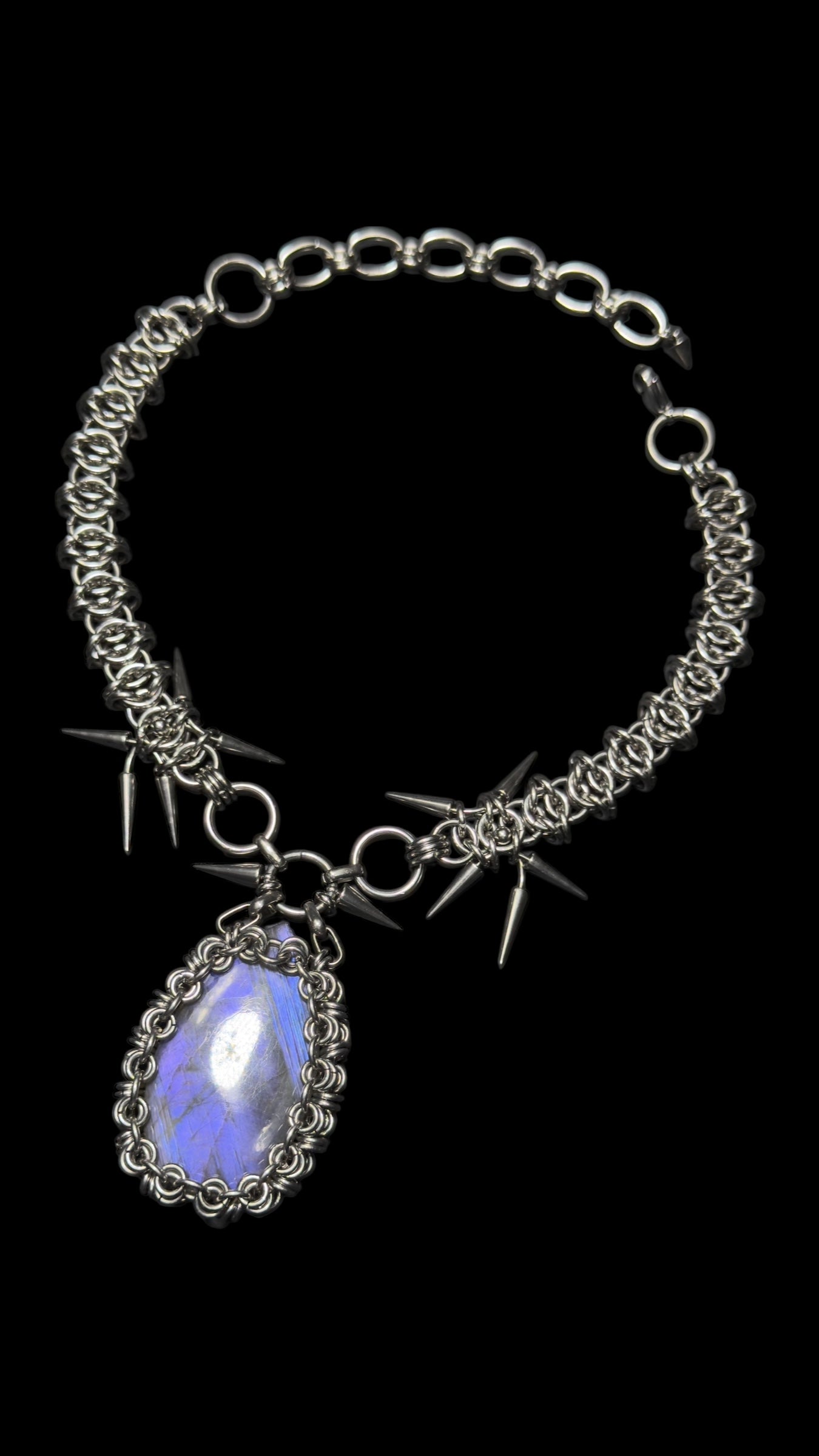 Selena | Chainmaille Labradorite Necklace