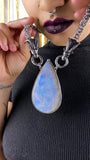 The Goat | Rainbow Moonstone Necklace