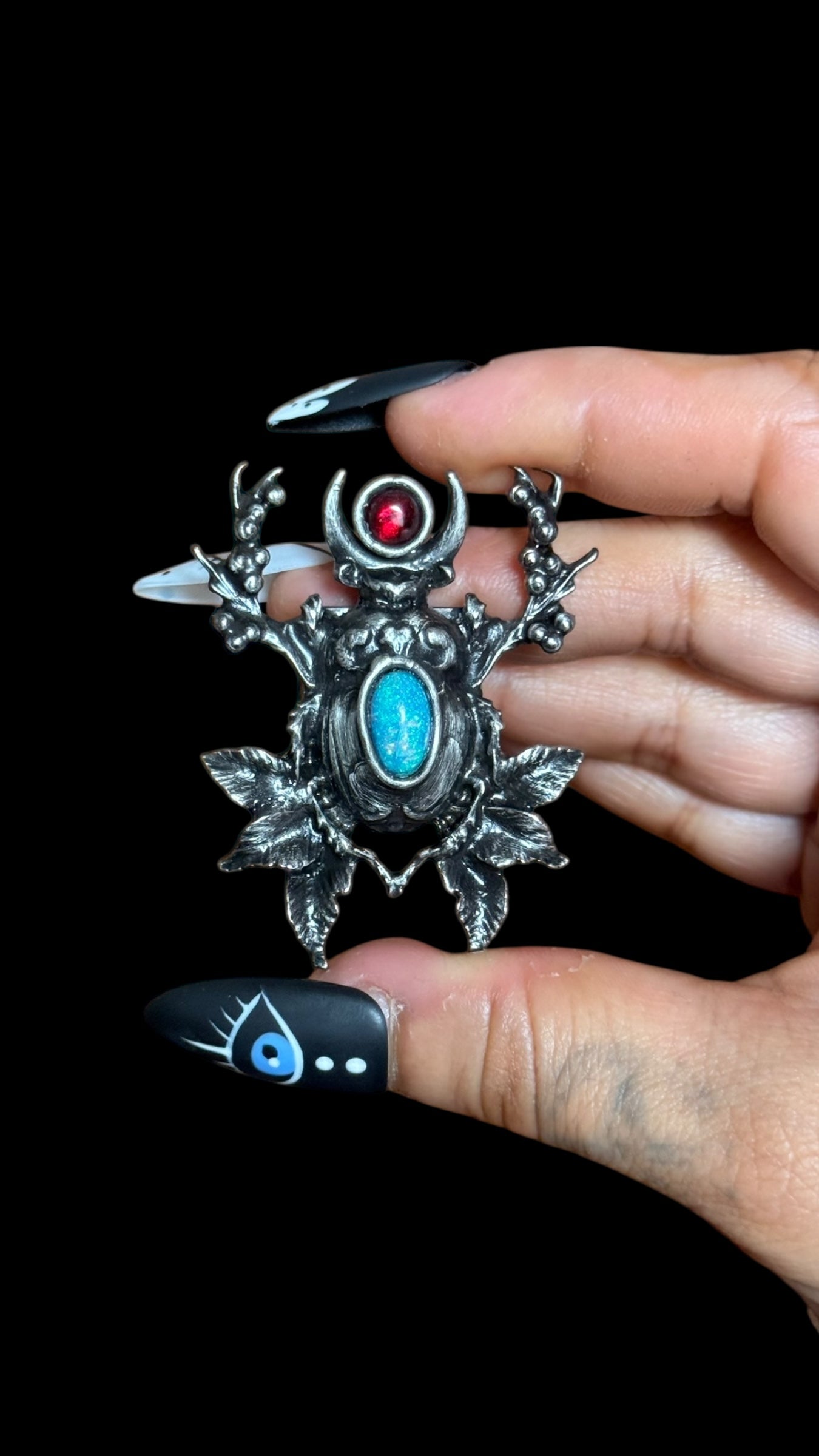 Esmeray | Ethiopian Opal and Garnet Ring