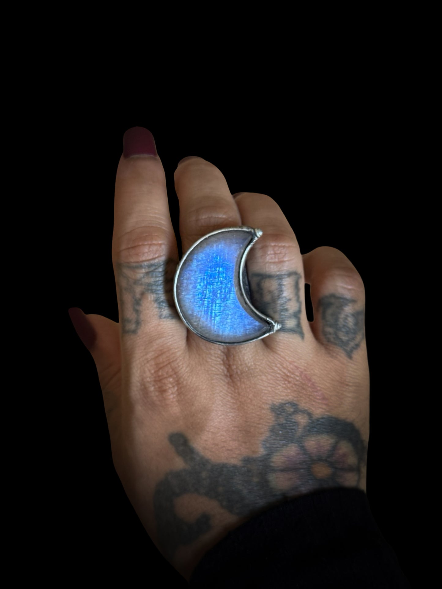 WANE | Rainbow Moonstone Adjustable Ring