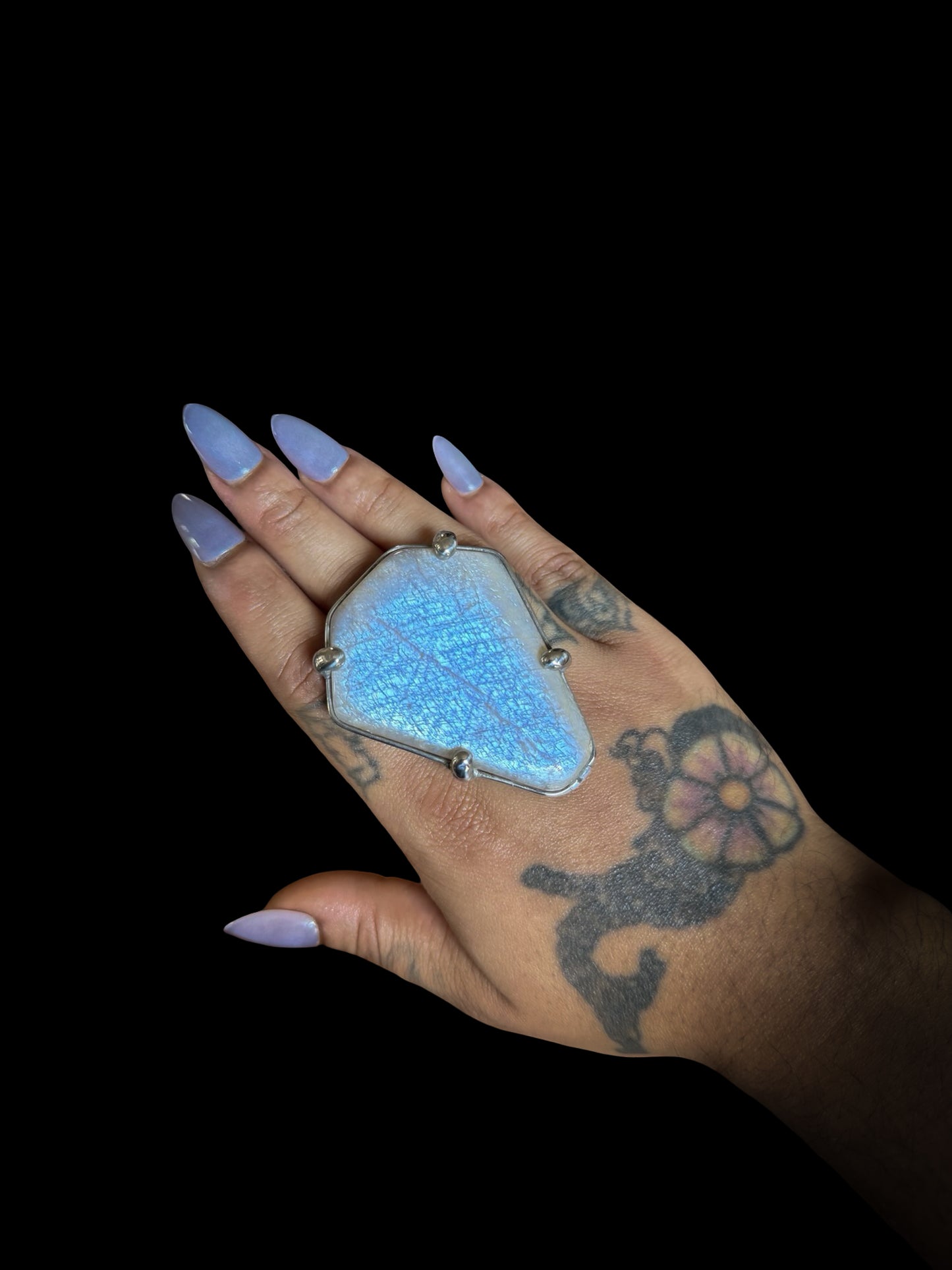 VESTIGE | Rainbow Moonstone Adjustable Ring
