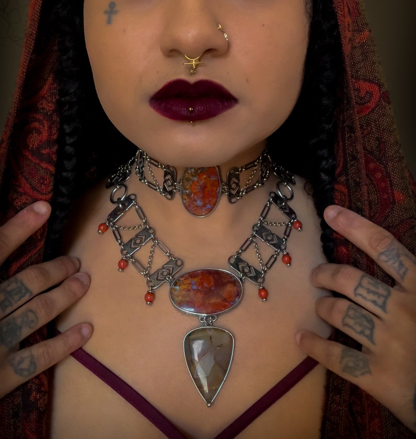 AMAUNET | Hungarian Agate Choker