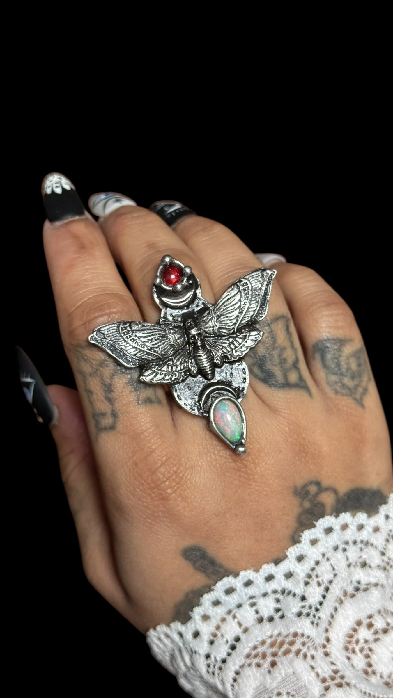 Agdistis | Ethiopian Opal and Garnet Ring