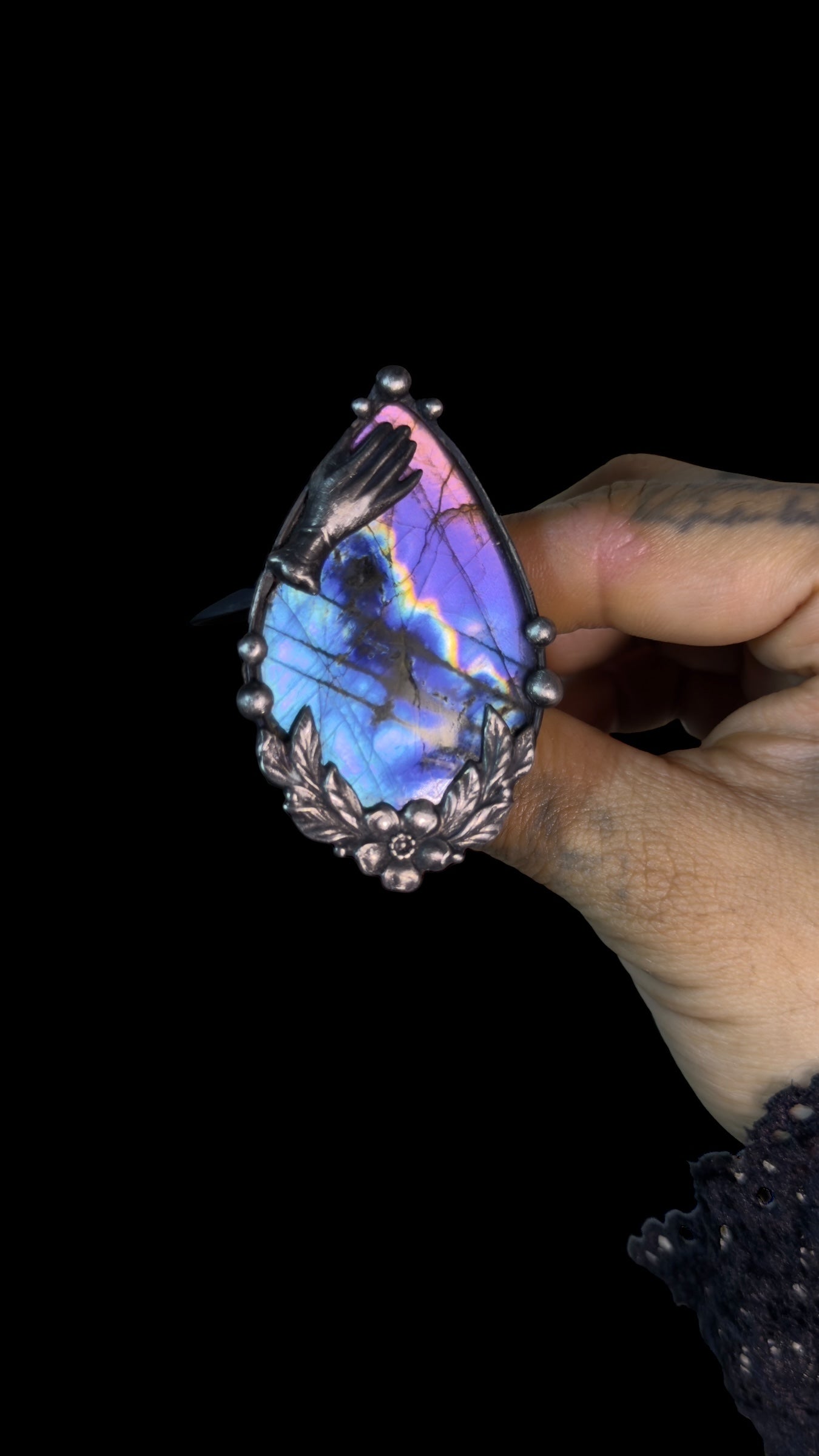 Reverie | Adjustable Labradorite Ring