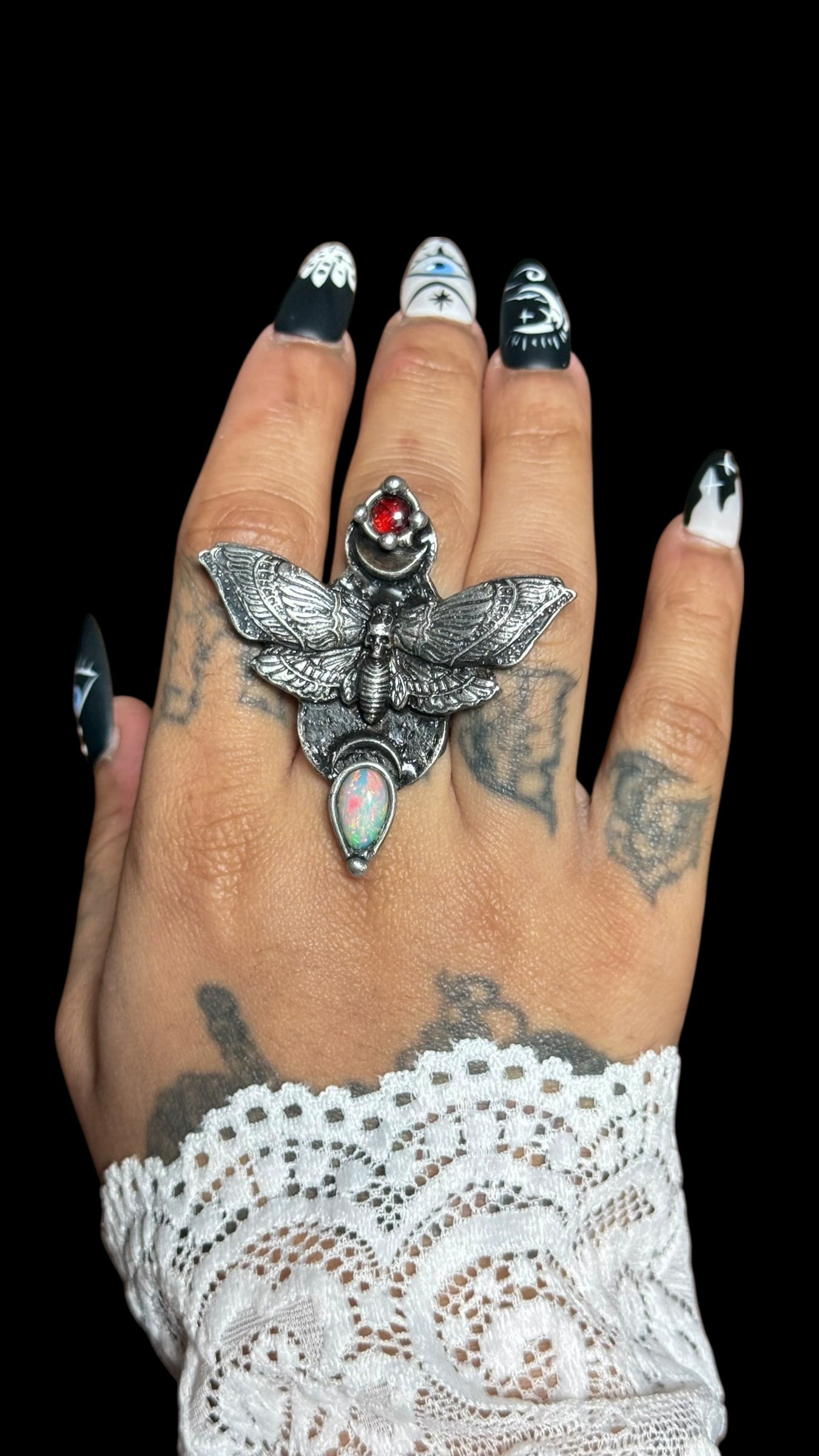 Agdistis | Ethiopian Opal and Garnet Ring