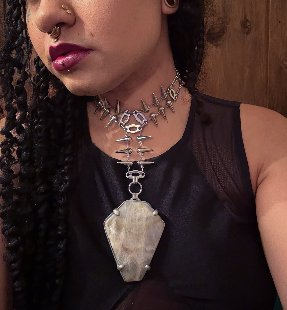 EXUVIAE | Rainbow Moonshine Necklace