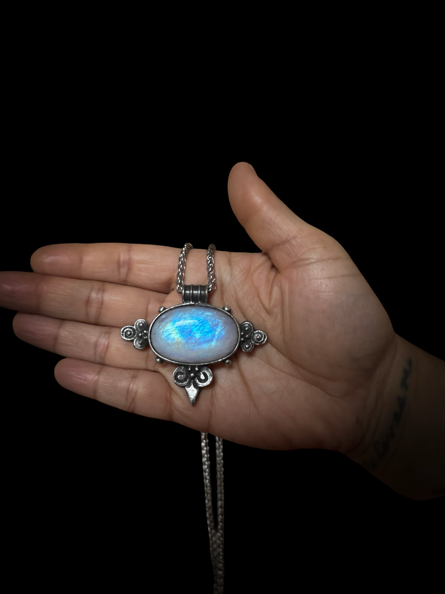 MOONWAKE | Rainbow Moonstone Necklace