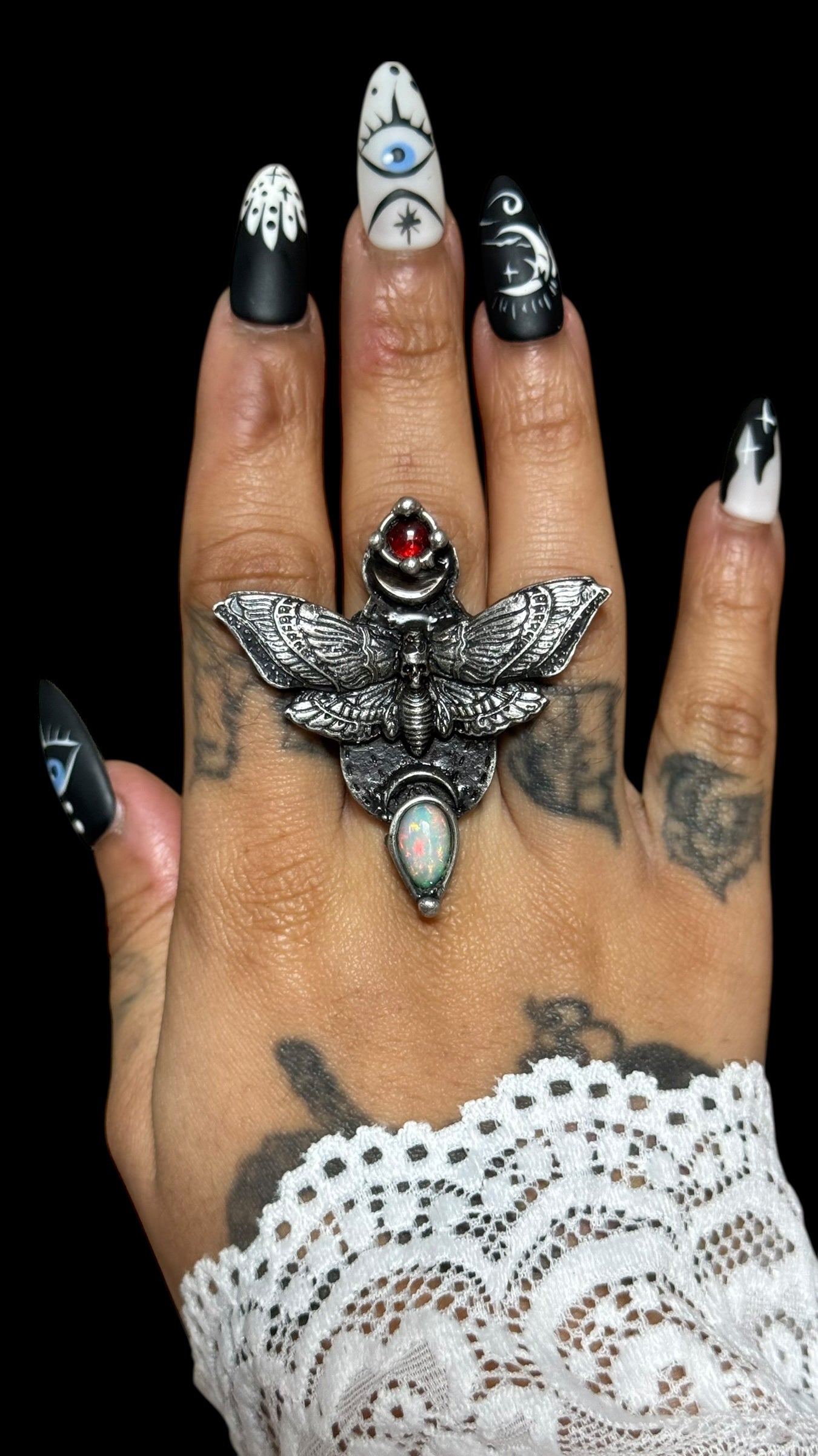 Agdistis | Ethiopian Opal and Garnet Ring