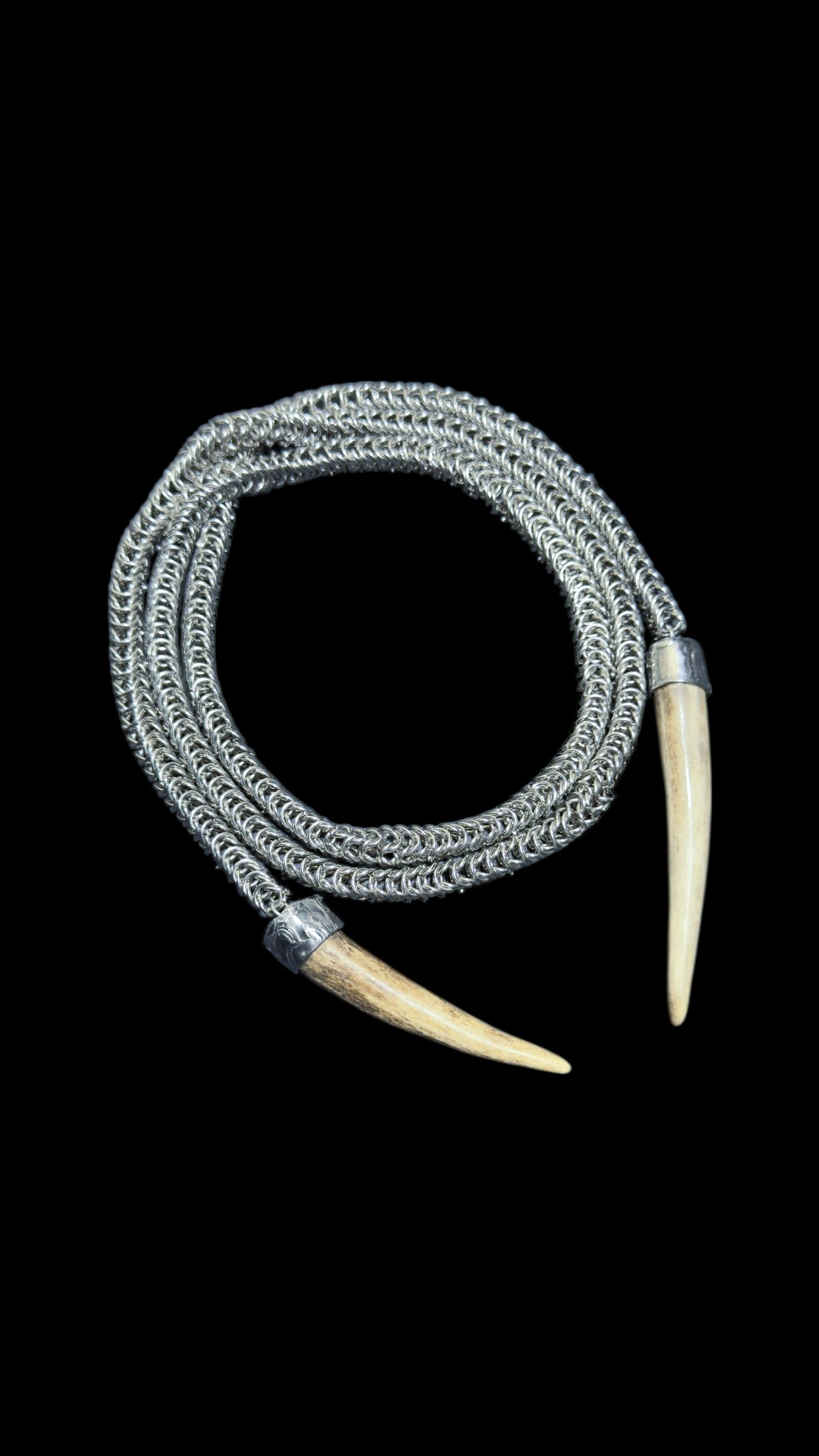 Davina | Antler Chainmaille Necklace