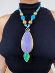 Miray | Rainbow Moonstone Necklace