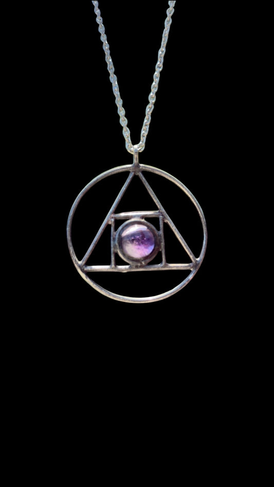 O | Amethyst Necklace