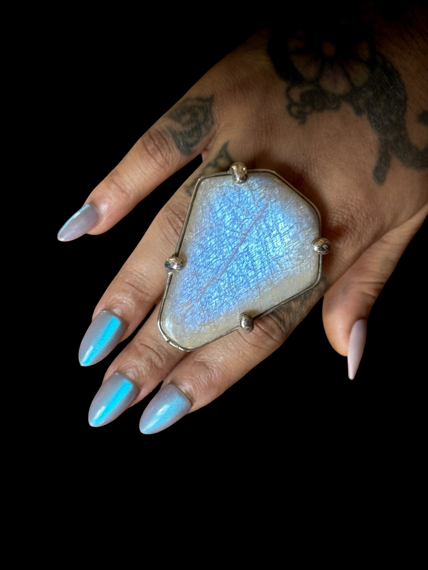 VESTIGE | Rainbow Moonstone Adjustable Ring