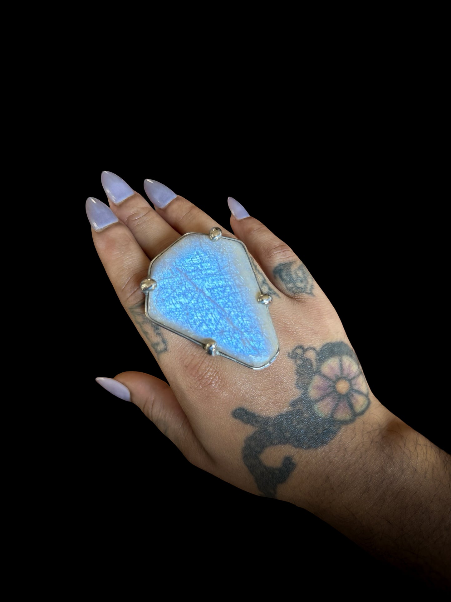 VESTIGE | Rainbow Moonstone Adjustable Ring
