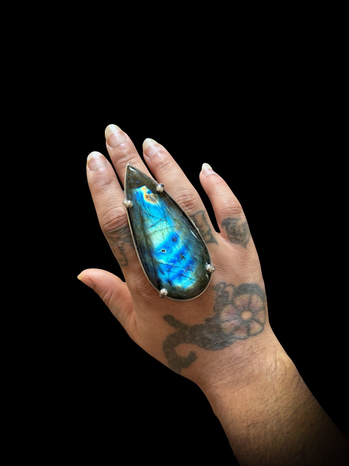 VIRIDITAS | Adjustable Labradorite Ring