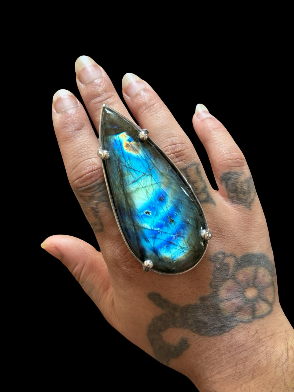 VIRIDITAS | Adjustable Labradorite Ring
