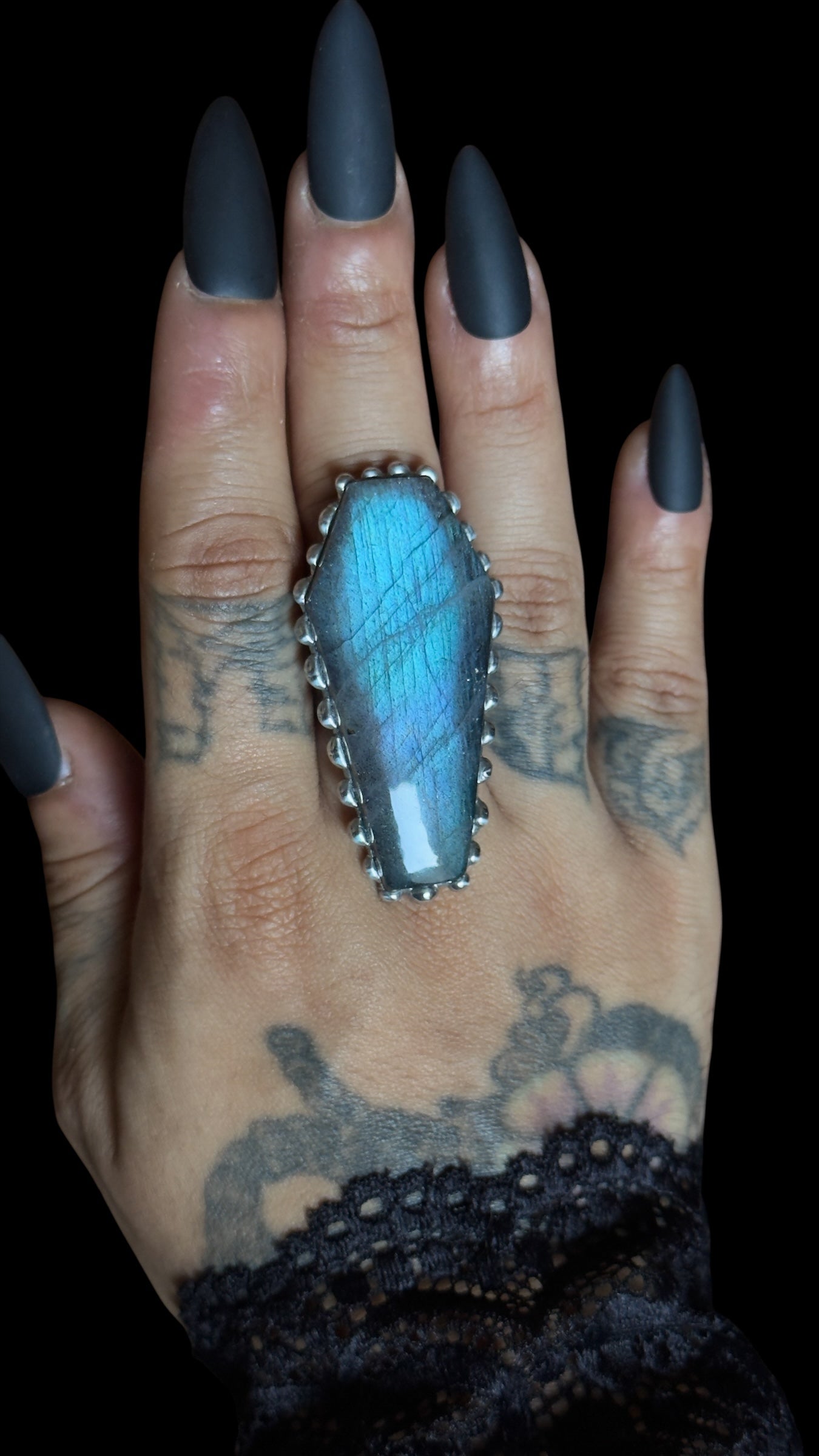 Rebecca | Labradorite Adjustable Ring