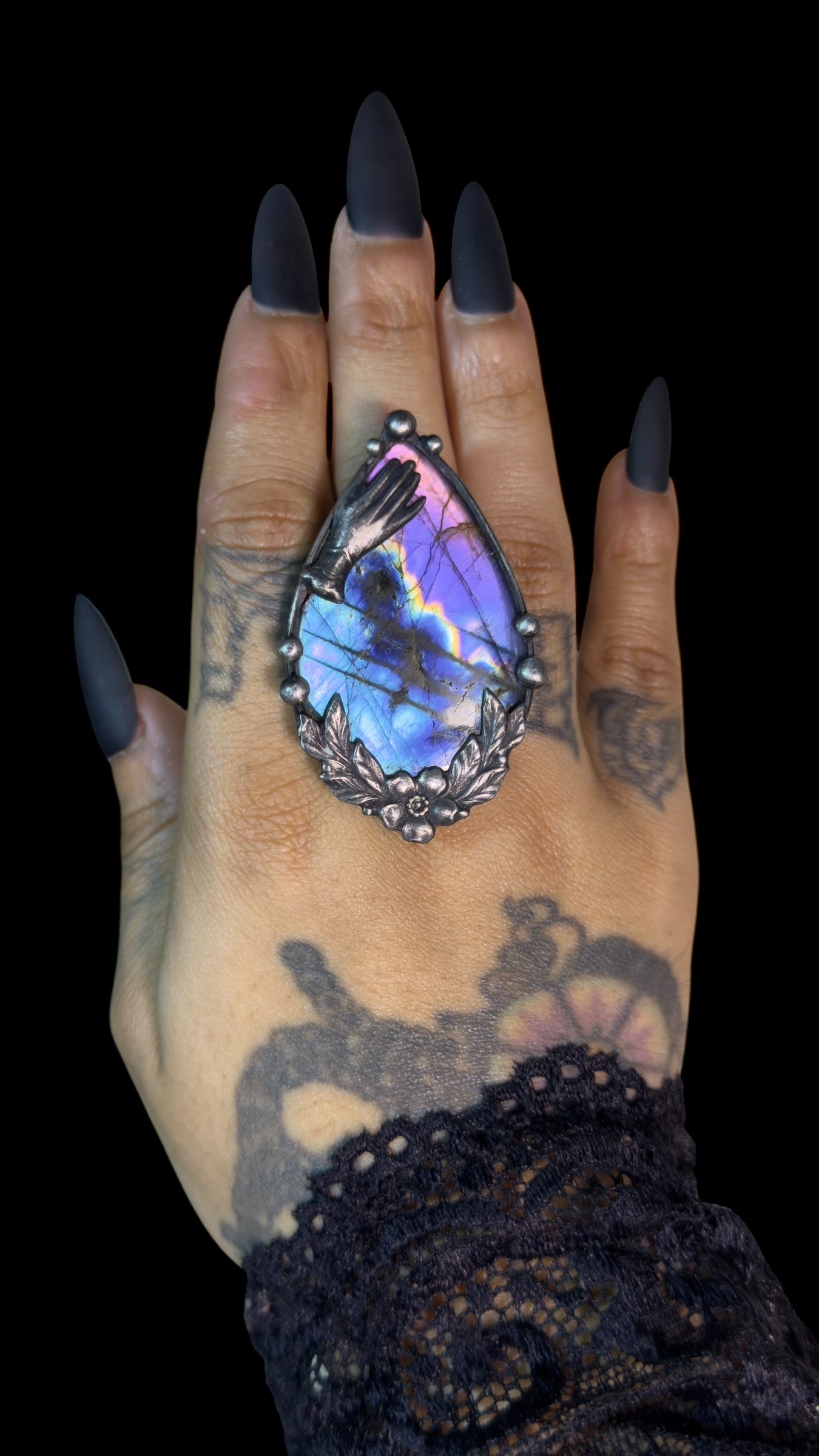 Reverie | Adjustable Labradorite Ring