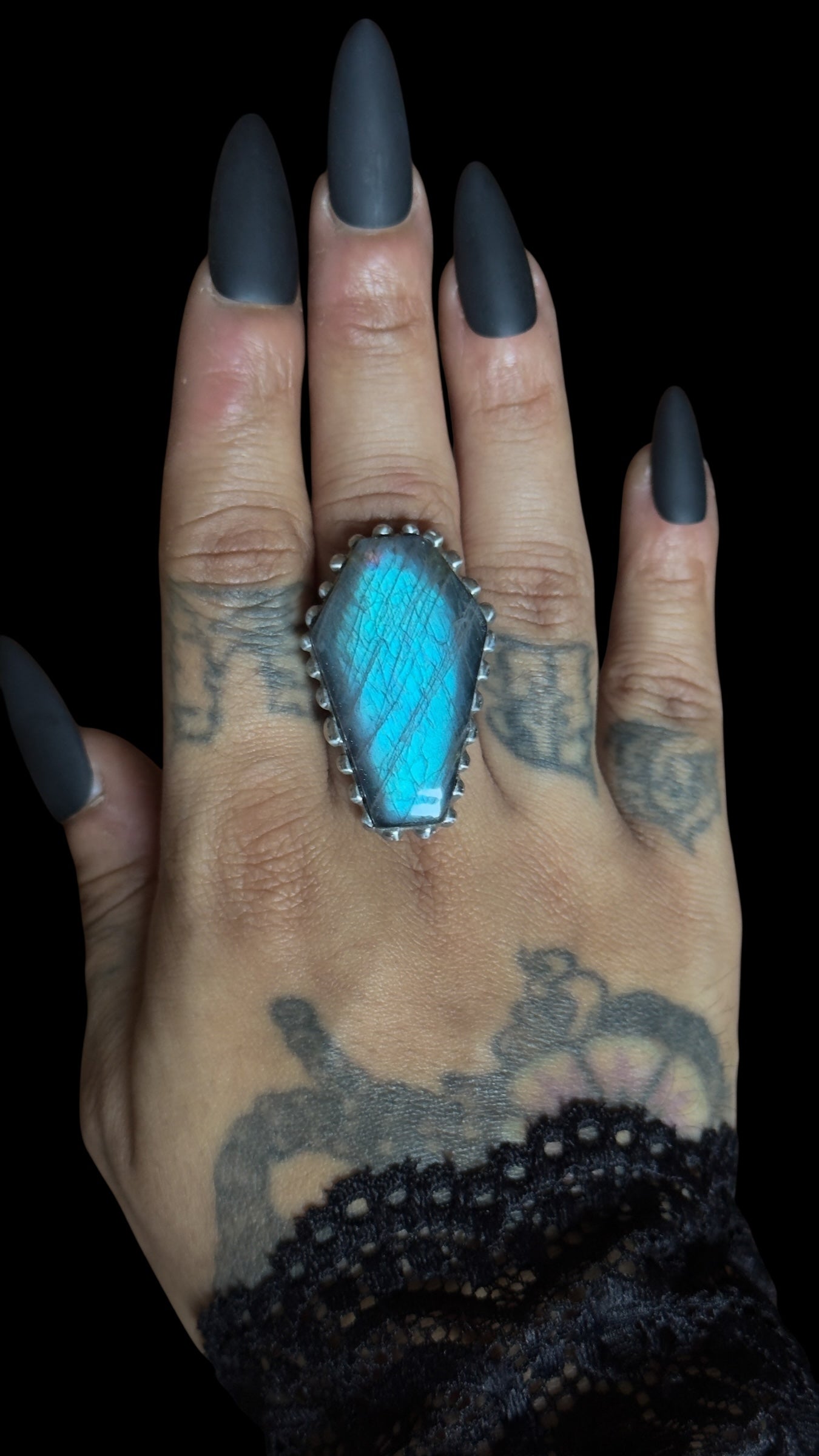 Mary | Labradorite Adjustable Ring