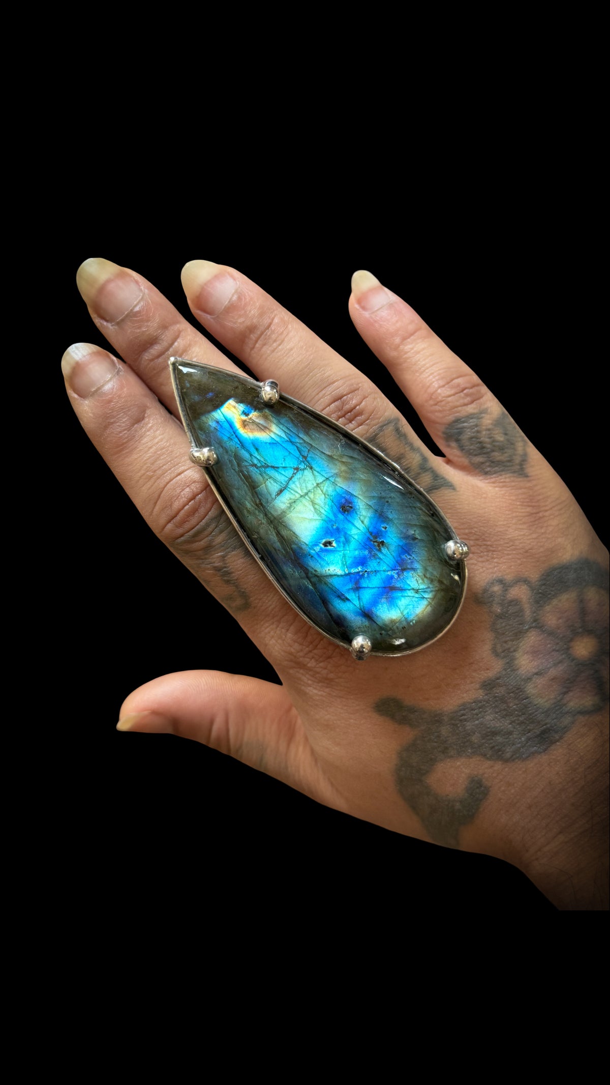 VIRIDITAS | Adjustable Labradorite Ring