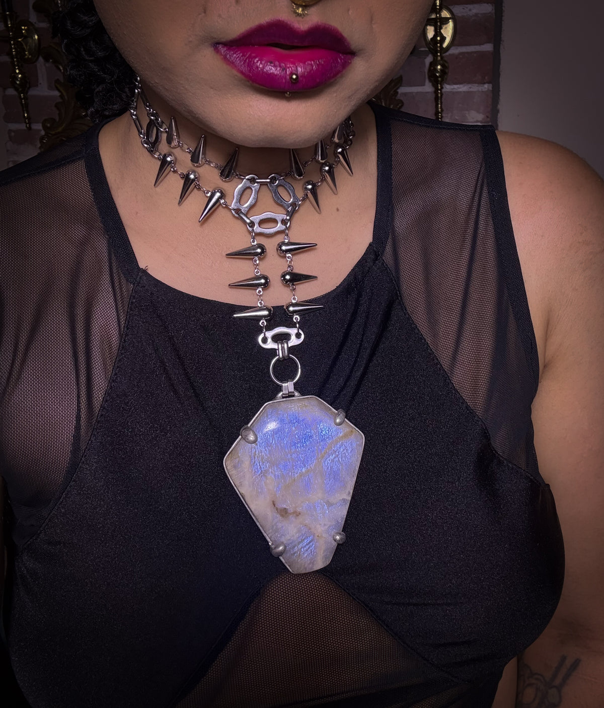 EXUVIAE | Rainbow Moonshine Necklace
