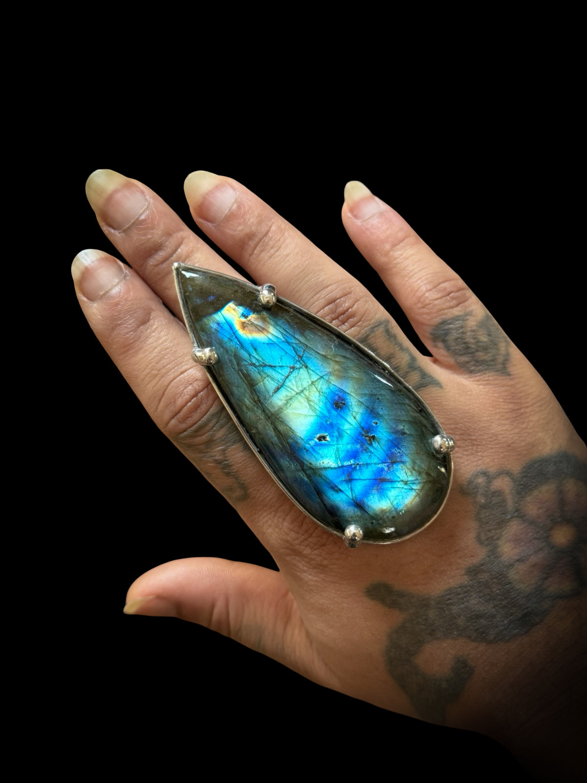 VIRIDITAS | Adjustable Labradorite Ring