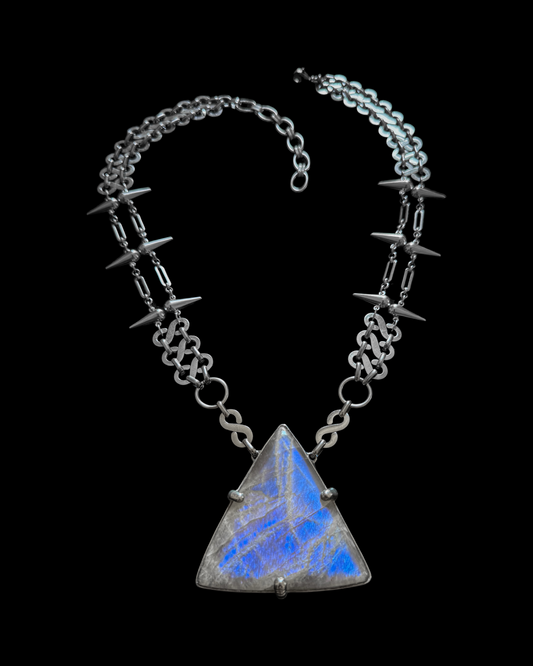 THAMBOS | Rainbow Moonstone Necklace