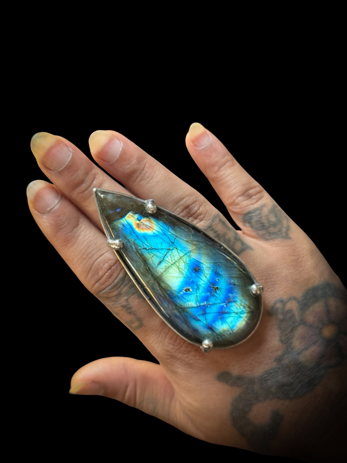 VIRIDITAS | Adjustable Labradorite Ring