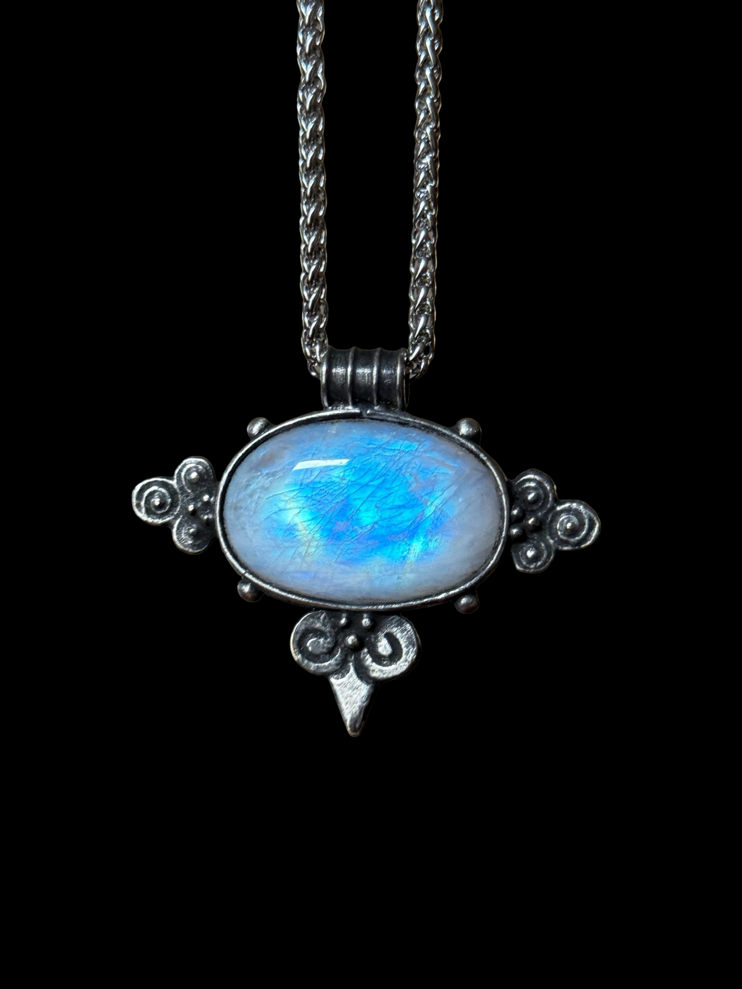 MOONWAKE | Rainbow Moonstone Necklace