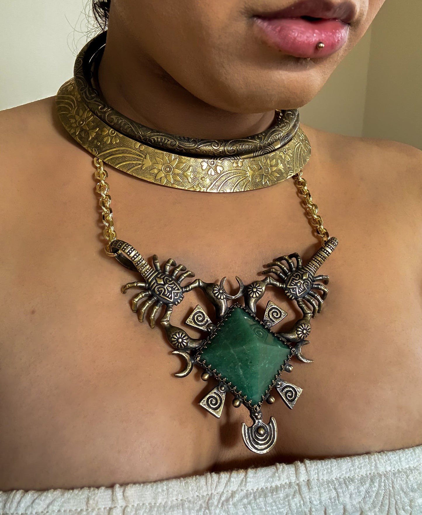 HEART OF IŠḪARA | Aventurine Necklace
