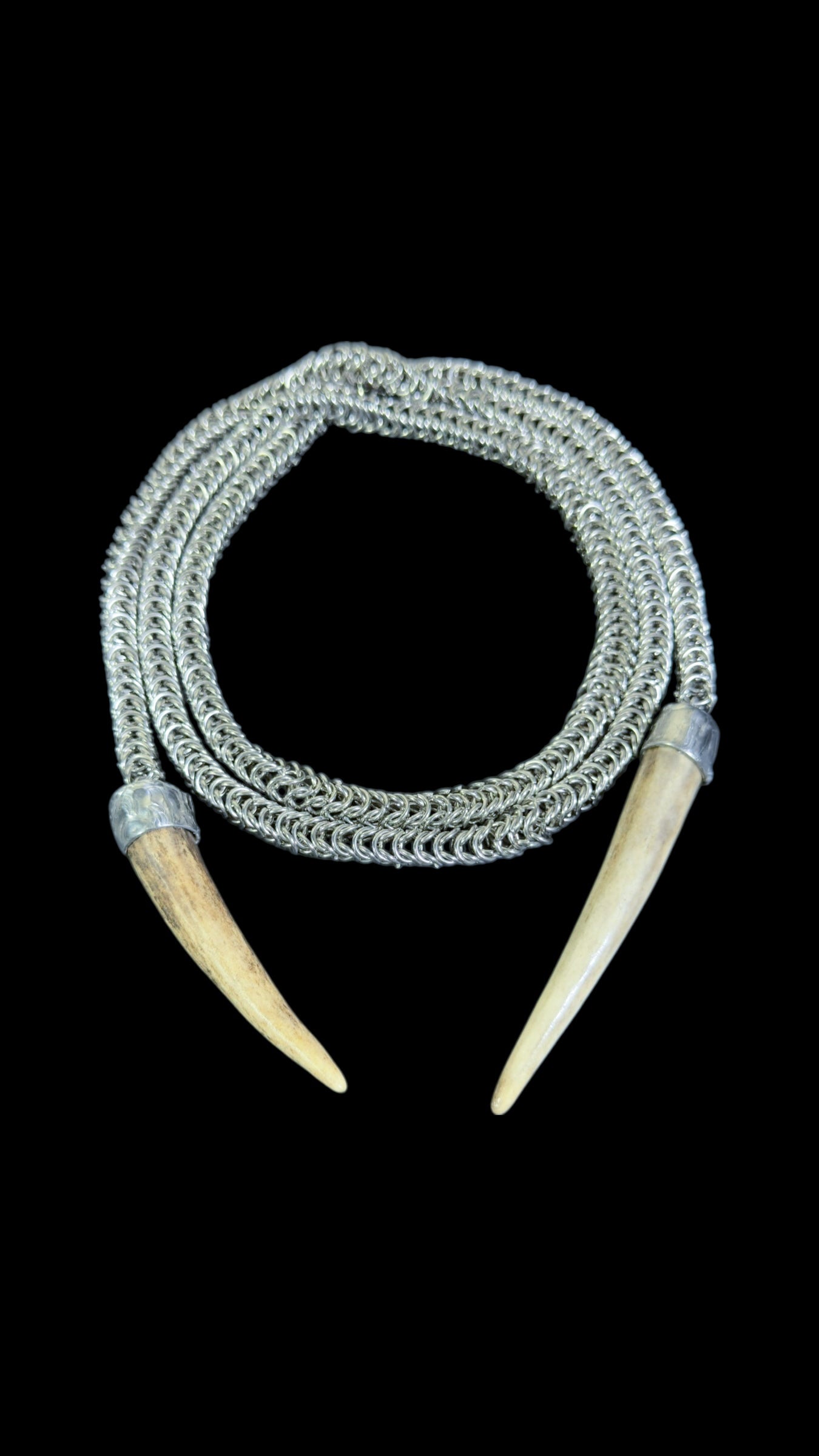 Davina | Antler Chainmaille Necklace