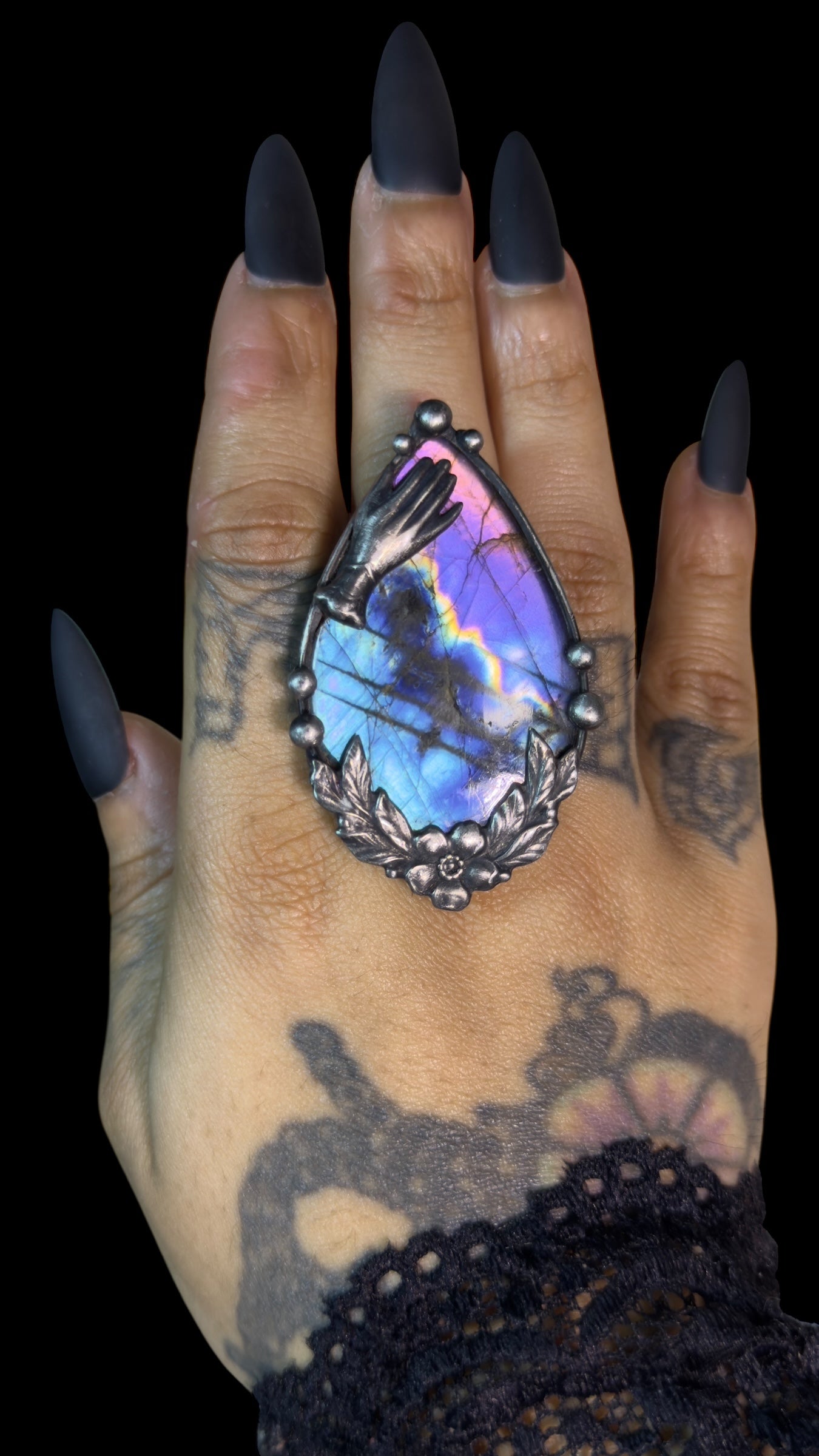 Reverie | Adjustable Labradorite Ring