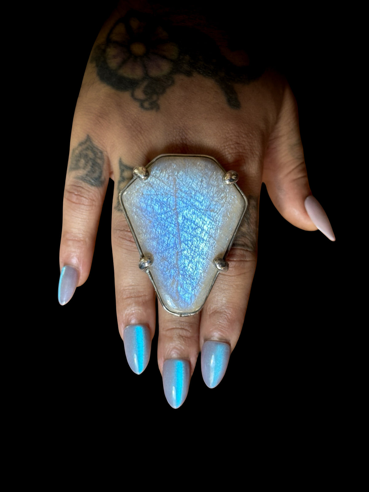 VESTIGE | Rainbow Moonstone Adjustable Ring
