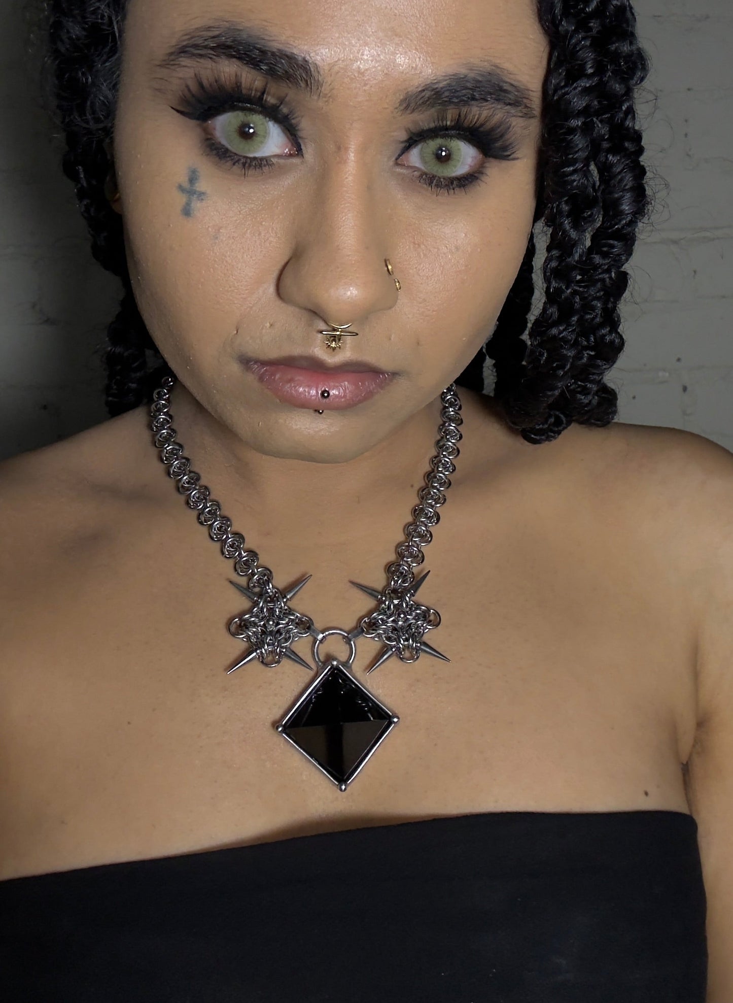 Sable | Obsidian Chainmail Necklace