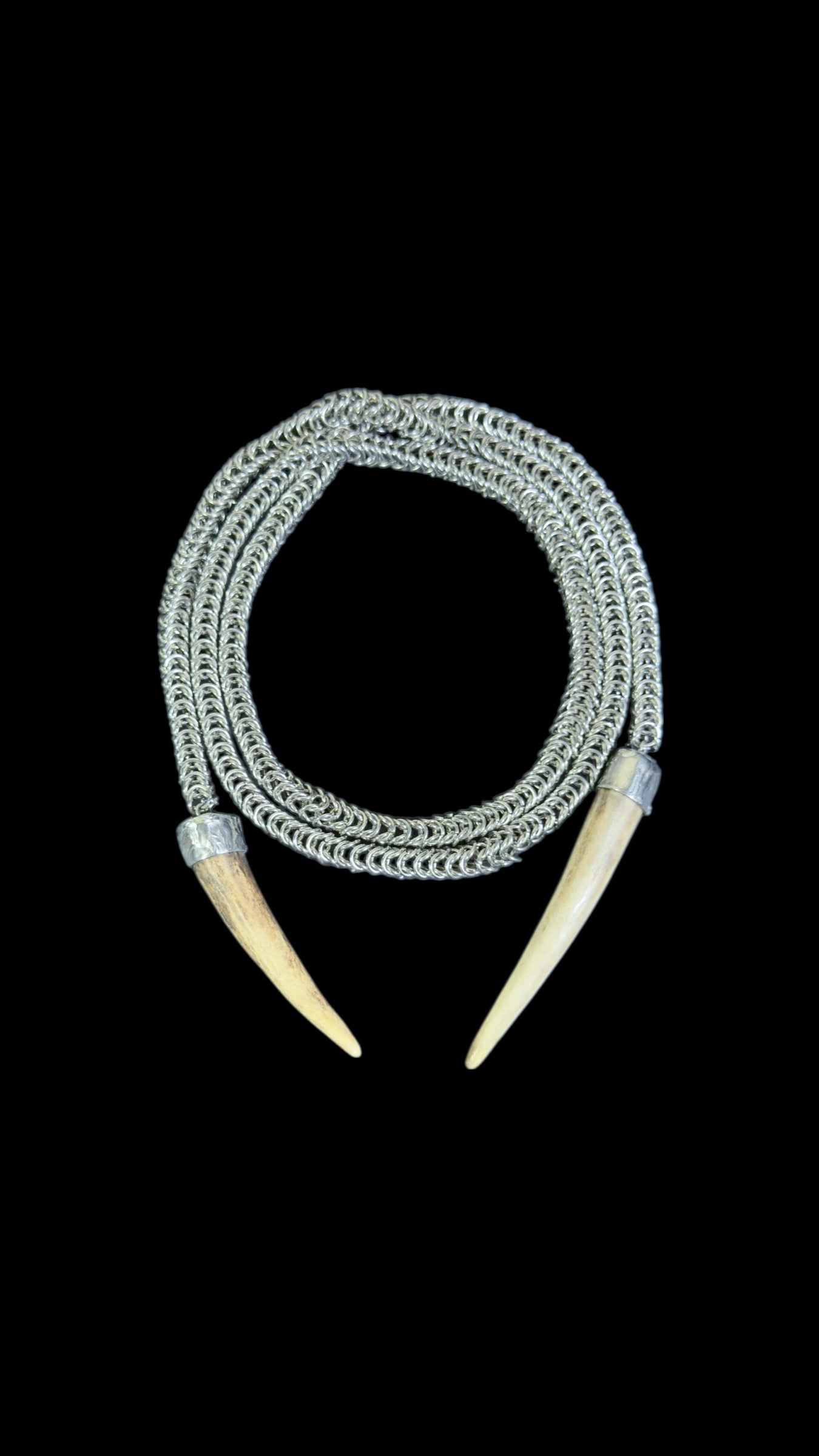 Davina | Antler Chainmaille Necklace