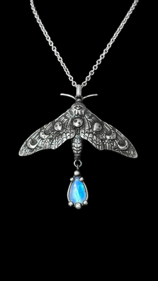 Ibu | Rainbow Moonstone Necklace