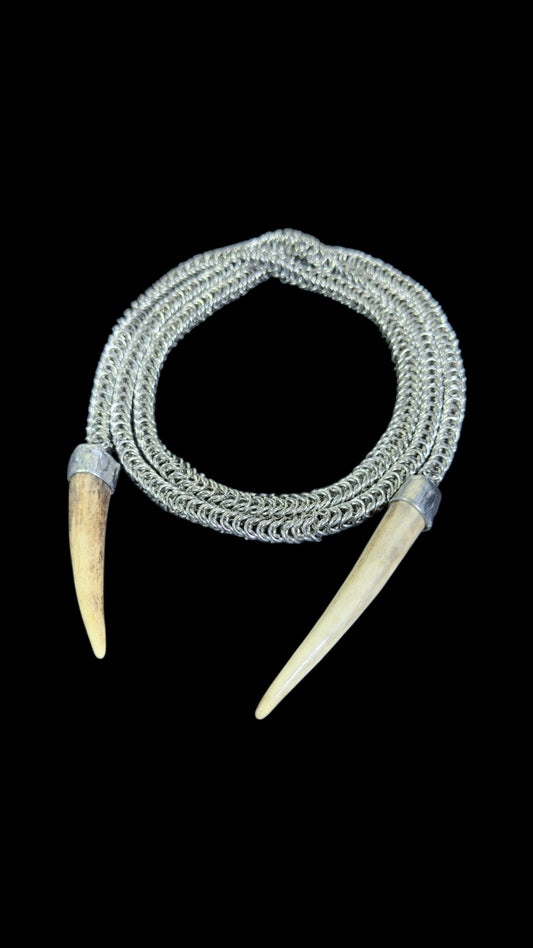 Davina | Antler Chainmaille Necklace