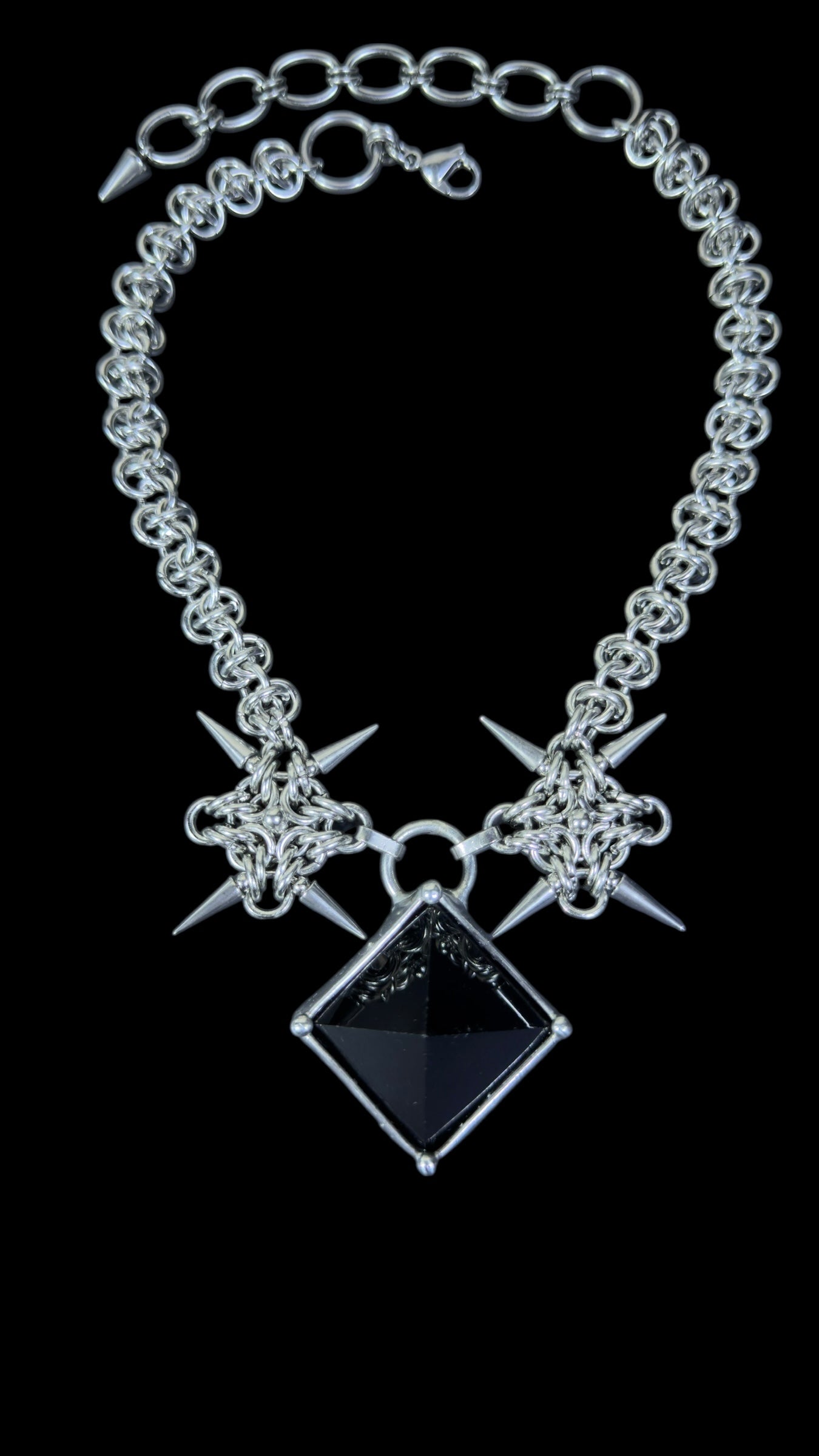 Sable | Obsidian Chainmail Necklace