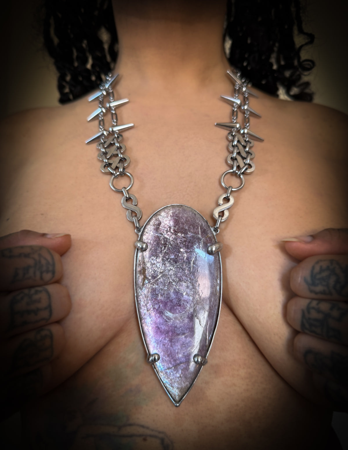 TAMAYURA | Lepidolite Necklace