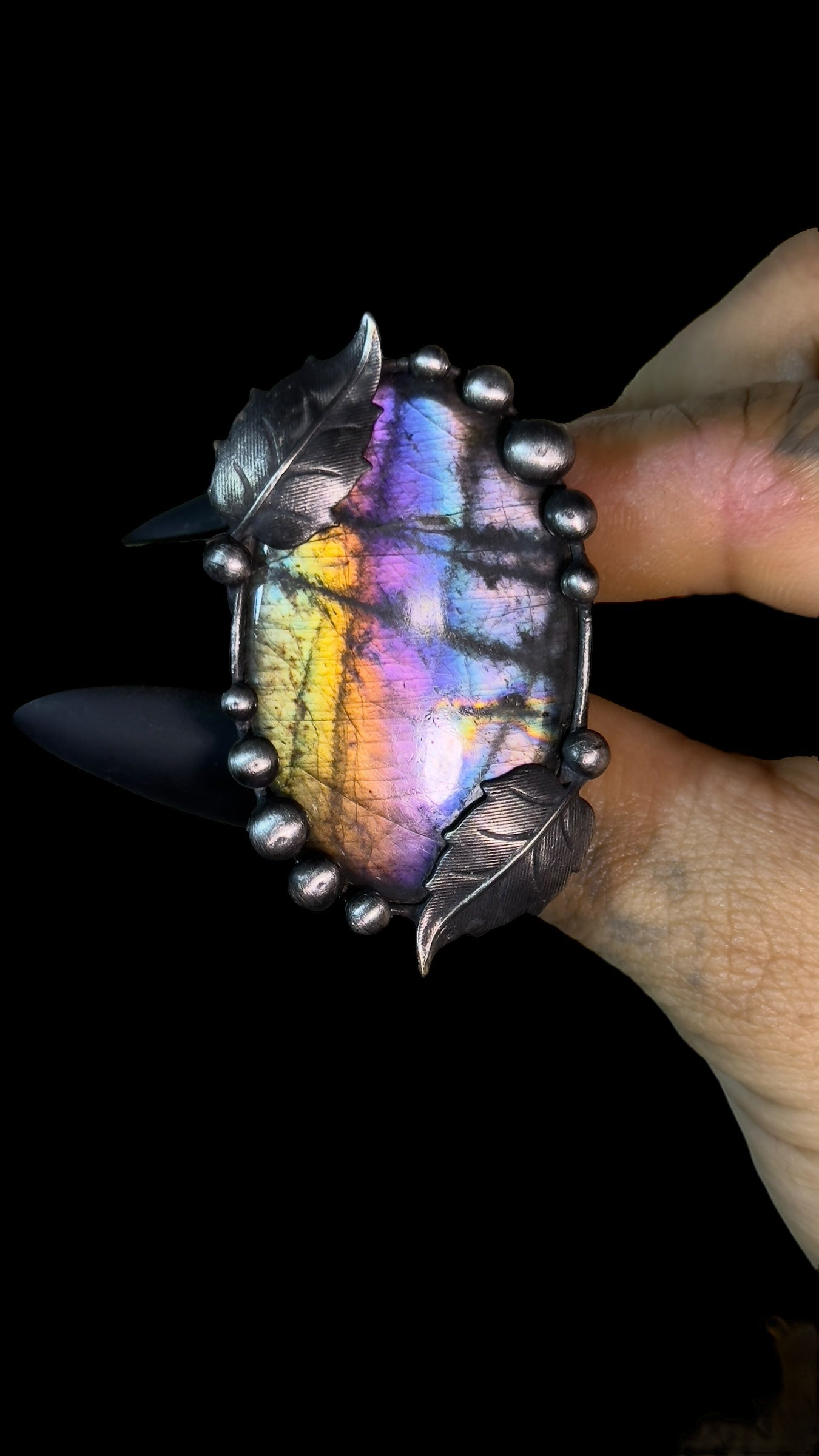 Amitola | Adjustable Labradorite Ring