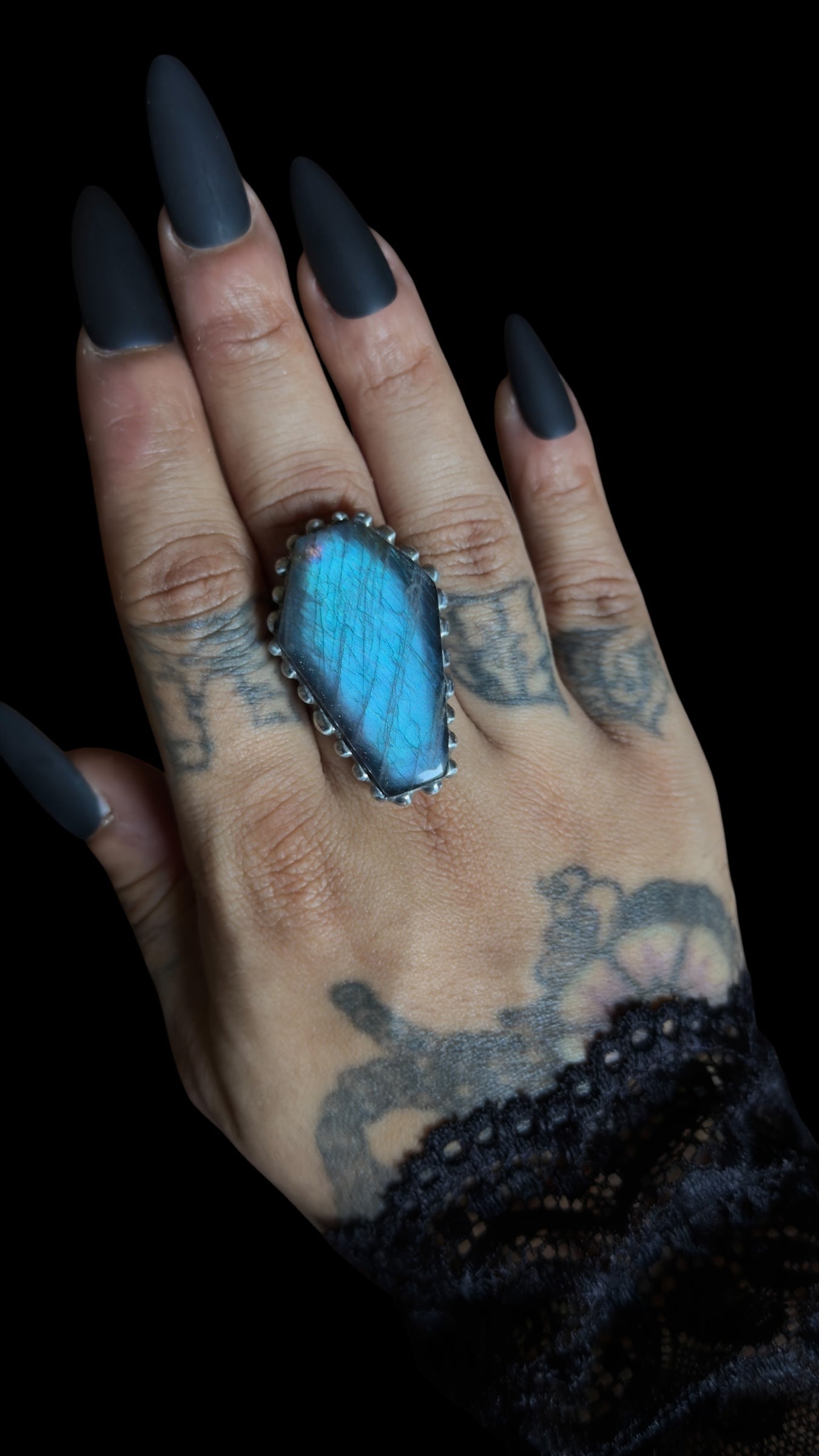 Mary | Labradorite Adjustable Ring