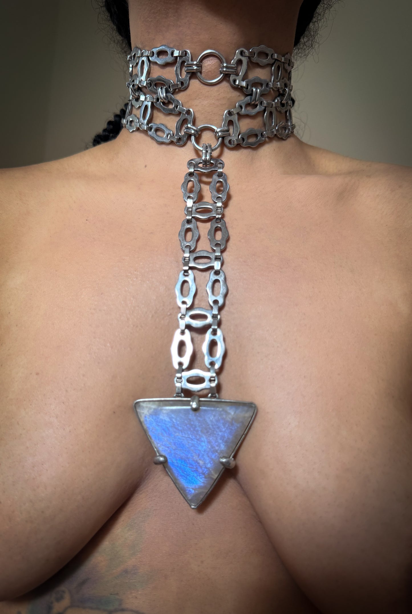 CAPRICCIO | Transformable Rainbow Moonstone Choker