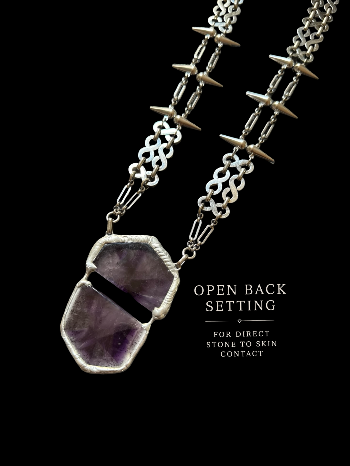 SYMPHYSIS | Trapiche Amethyst Necklace