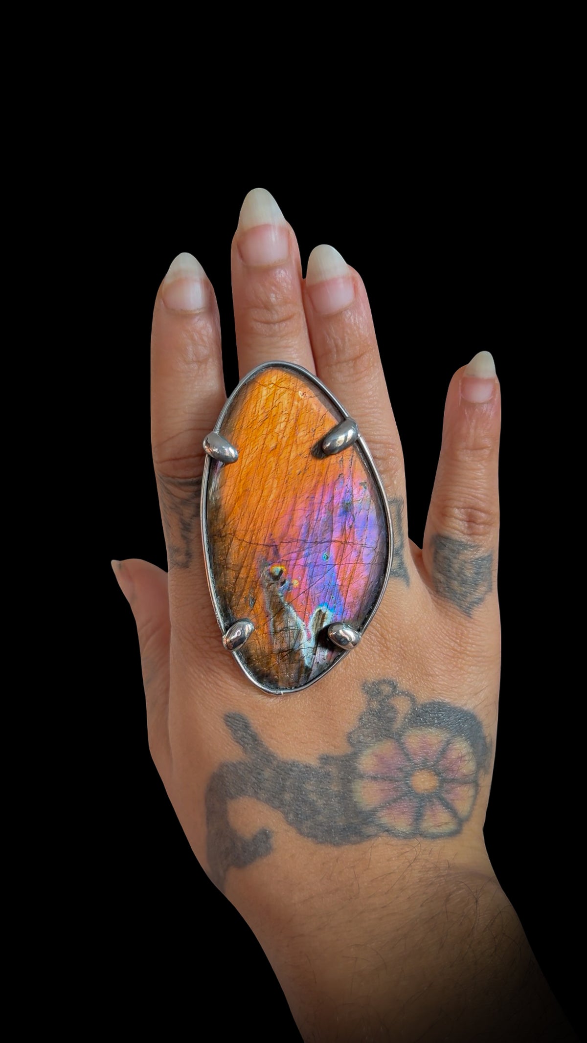 ÍGNEA | Labradorite Adjustable Ring