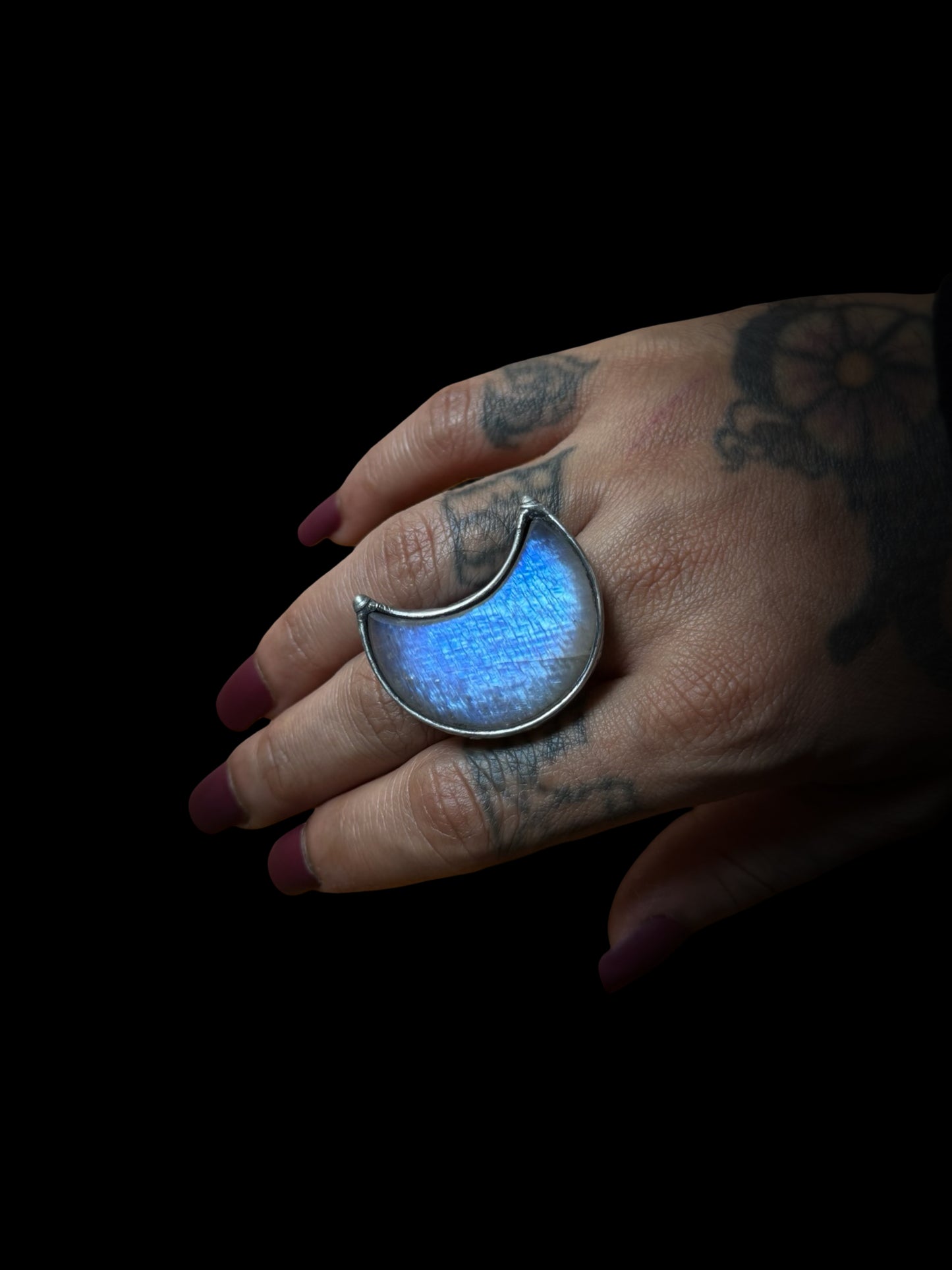 WANE | Rainbow Moonstone Adjustable Ring