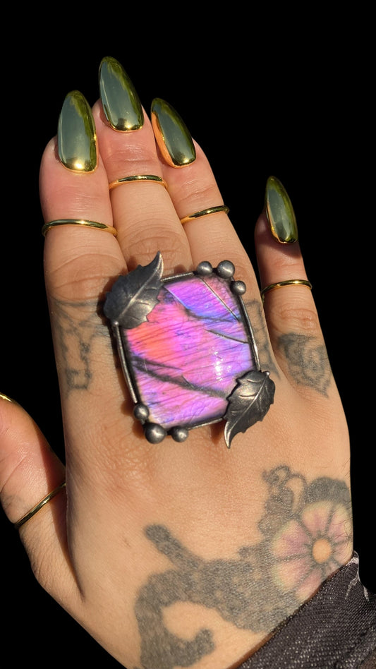Sanaa | Labradorite Adjustable Ring